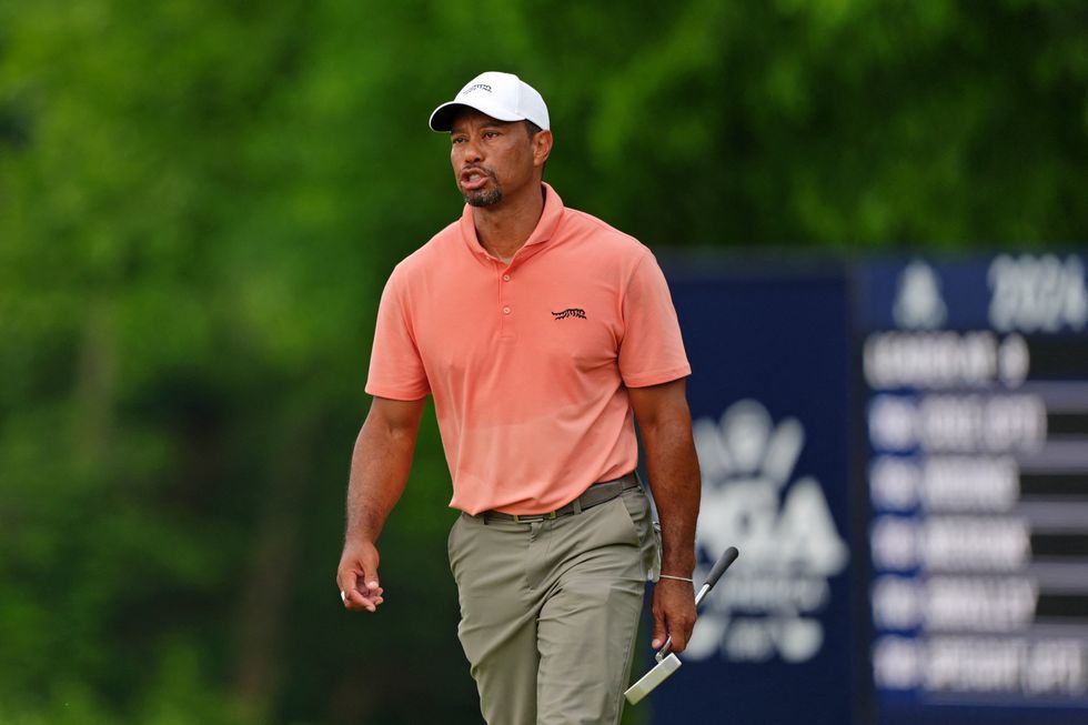 Tiger Woods was one over par after the first round
