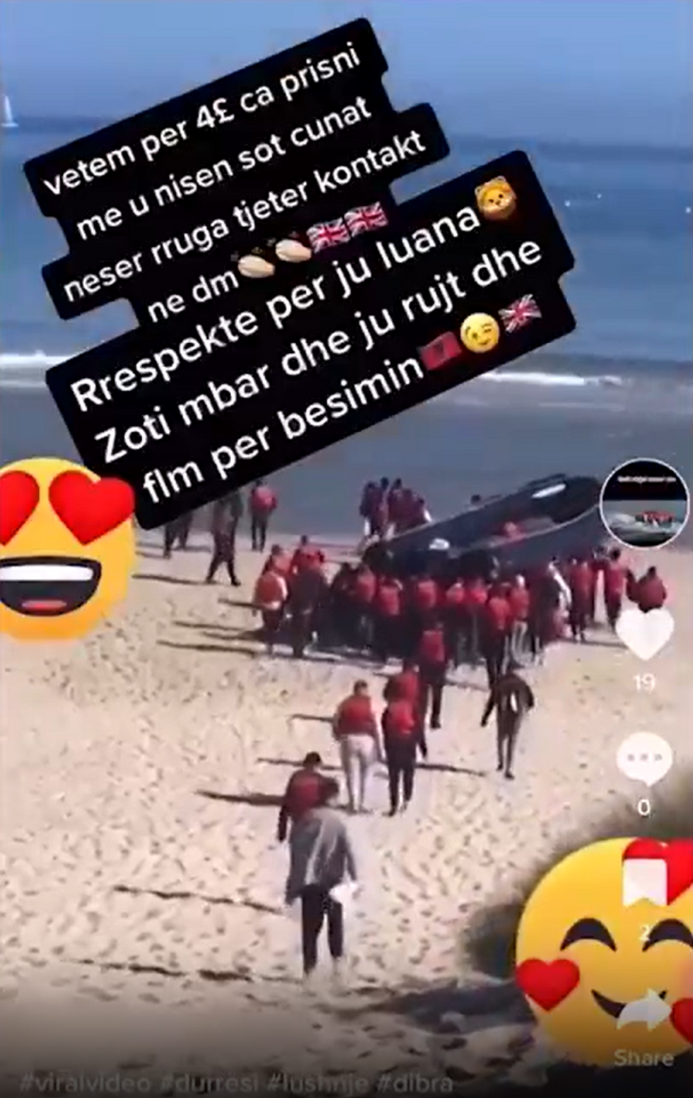 TikTok people smuggler adverts