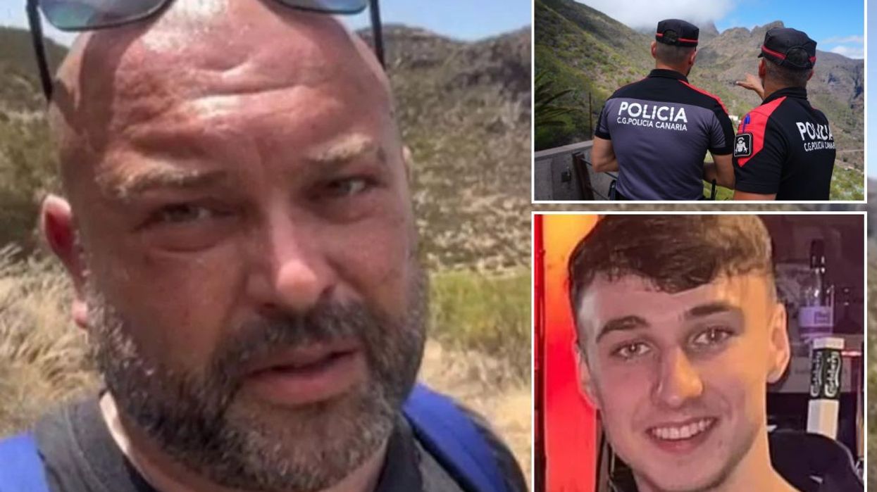 TikTokker ChristopherTenerife posted a video of himself search a large section of the mountainous region