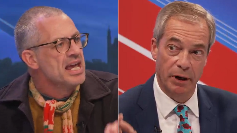Tim Crosland and Nigel Farage