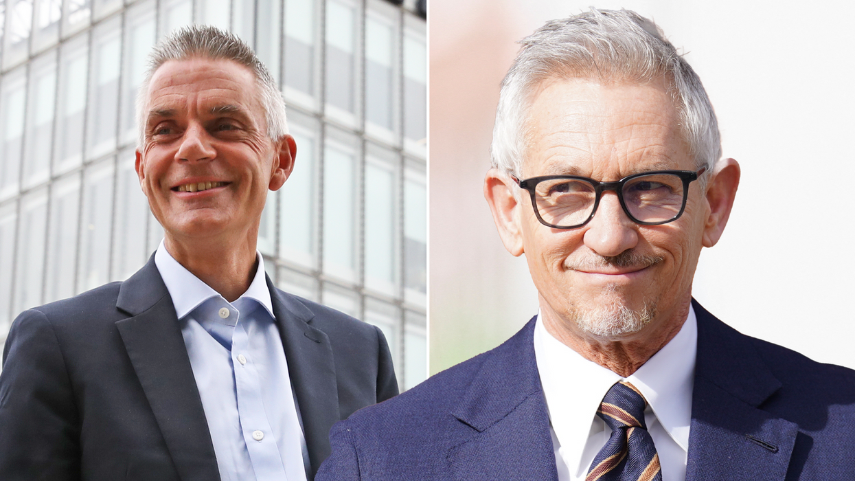Tim Davie (left), Gary Lineker (right)