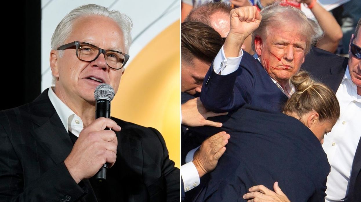 Tim Robbins and Donald Trump