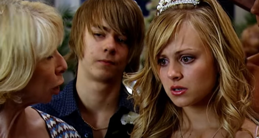 Tina as Sarah on Coronation Street