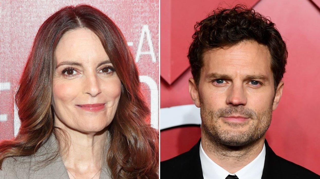 Tina Fey and Jamie Dornan