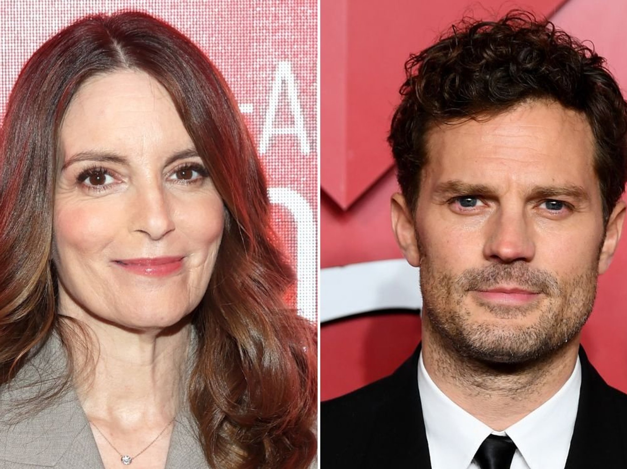 Tina Fey and Jamie Dornan