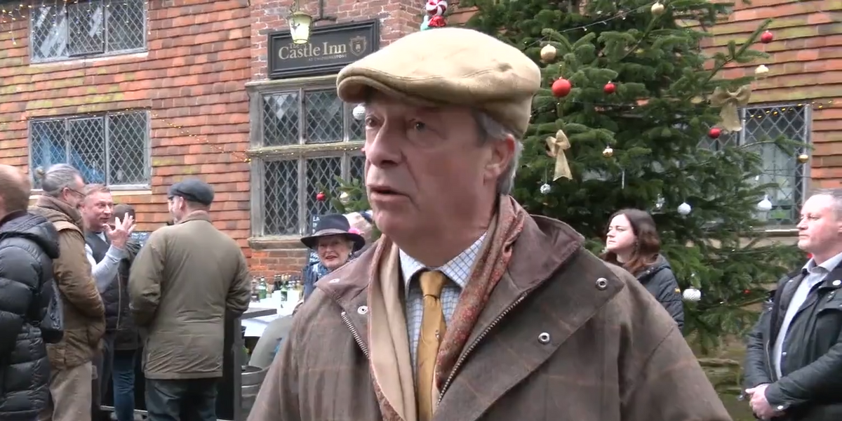 NextImg:'Tip of the iceberg!' Nigel Farage hits out at Labour for 'attack' on rural Christmas tradition