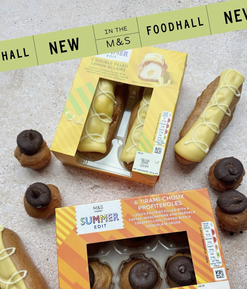 Tirami-choux Profiteroles and Double Filled Lemon \u00c9clairs