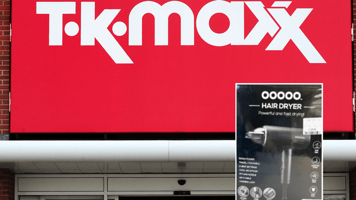 TK Maxx sign / hairdryer