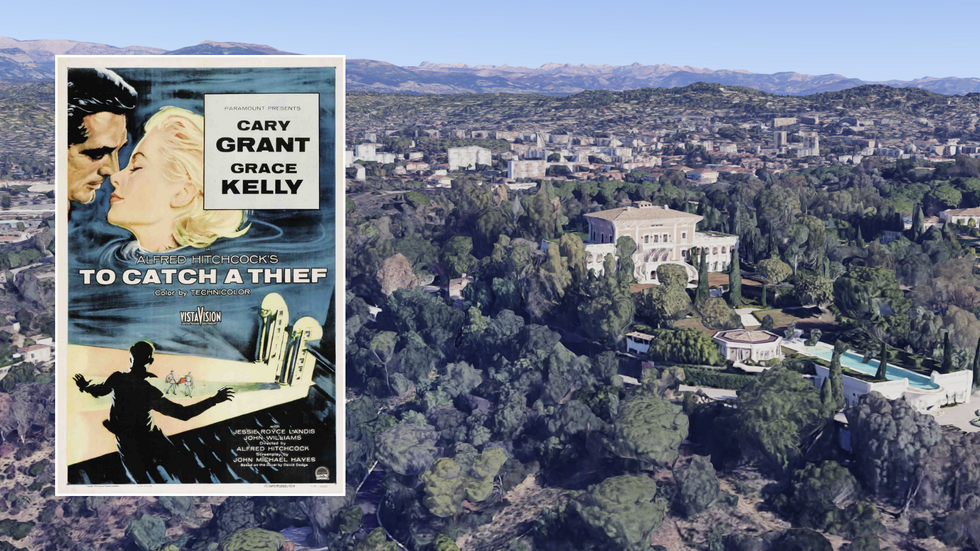 To Catch a Thief poster/Chateau de la Croix des Gardes