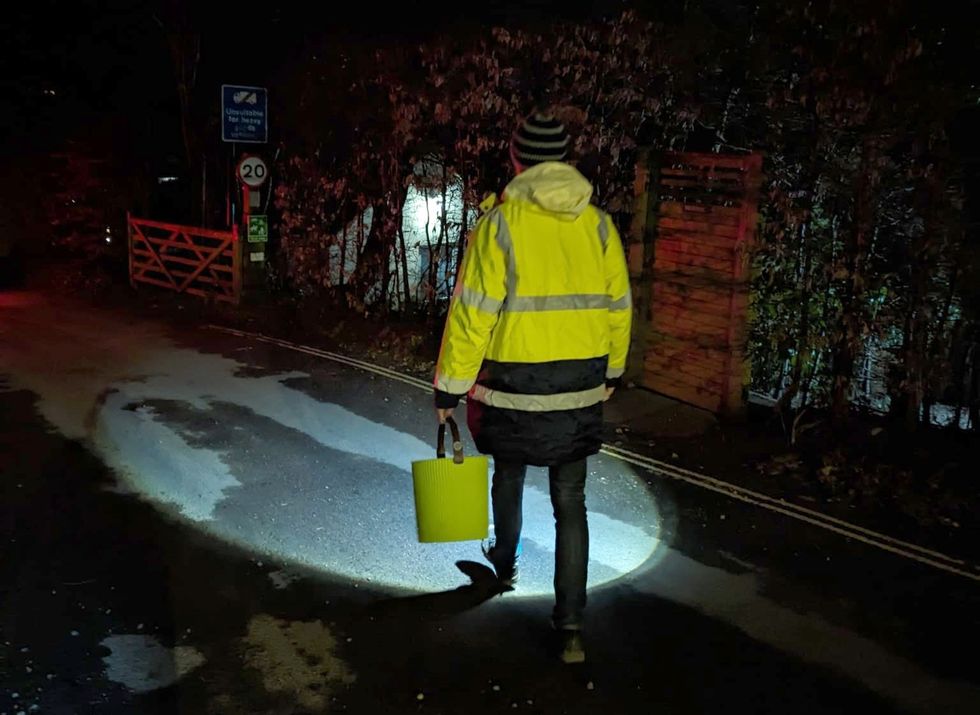 Toad Rescue Charlcombe, Bath volunteers