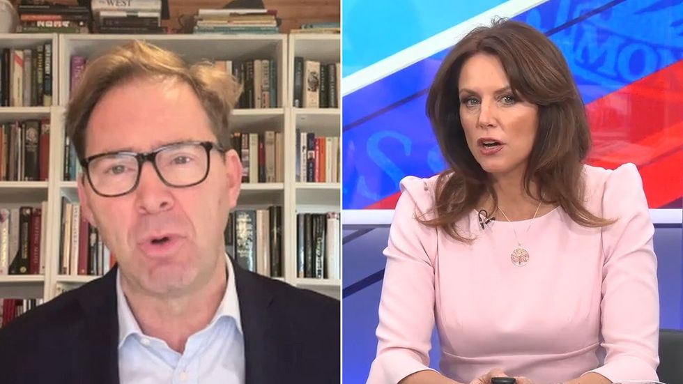 Tobias Ellwood and Bev Turner