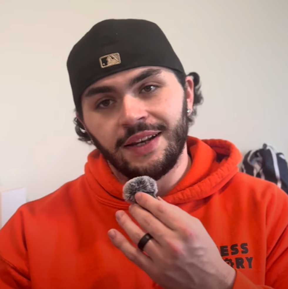 Tobias explaining his weight loss