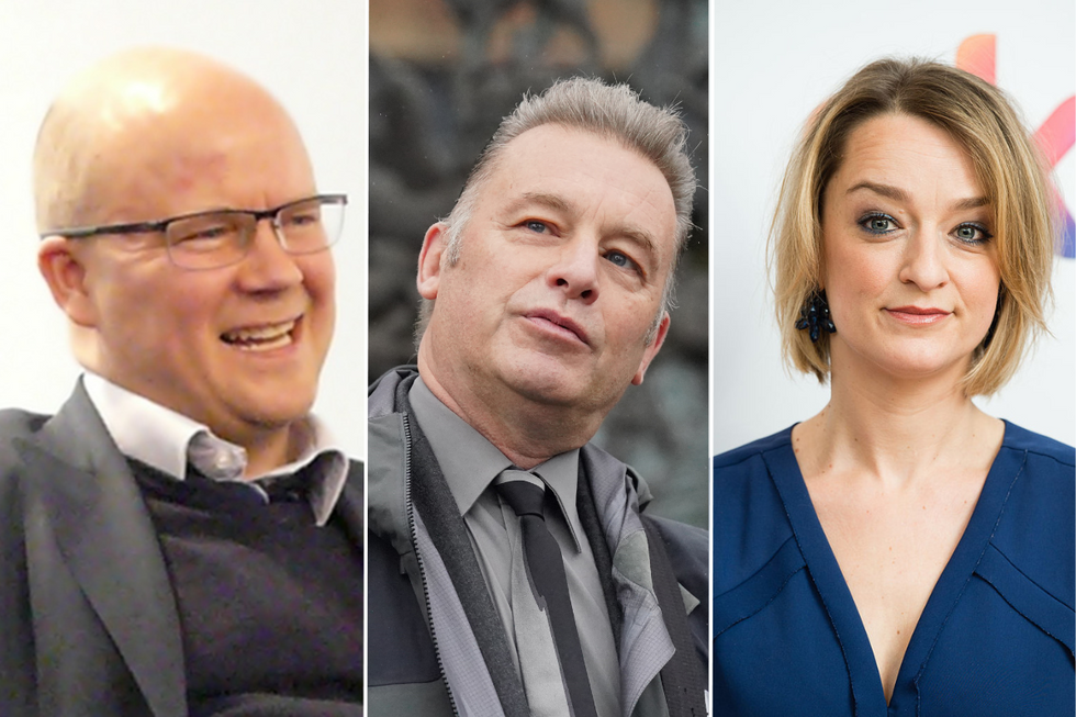 Toby Young, Chris Packham, Laura Kuenssberg