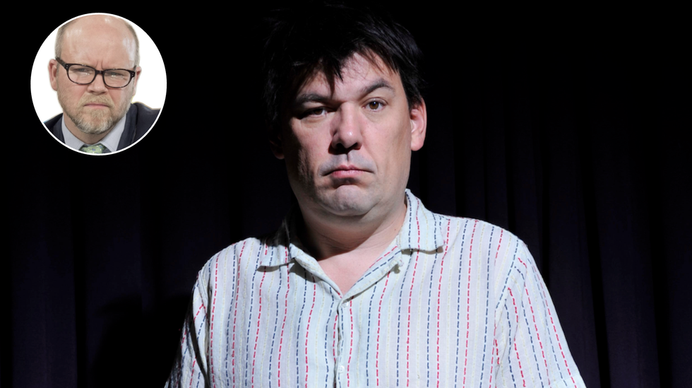 Toby Young (left), Graham Linehan (middle)