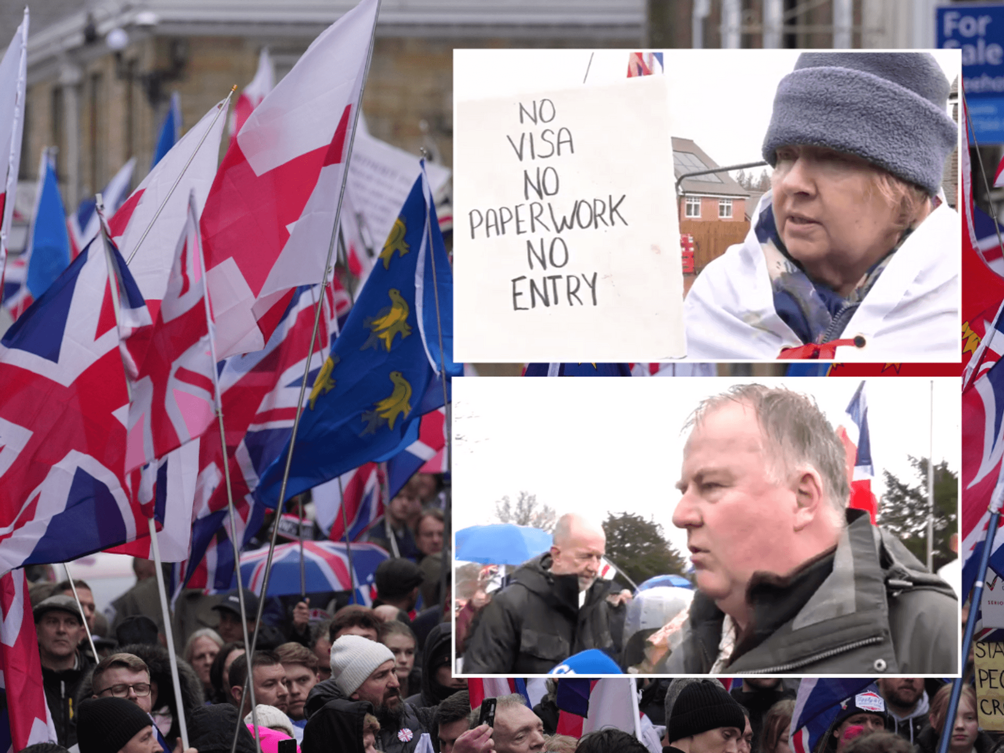 Today marks the 13th protest taking place against housing asylum seekers in the East Sussex training camp