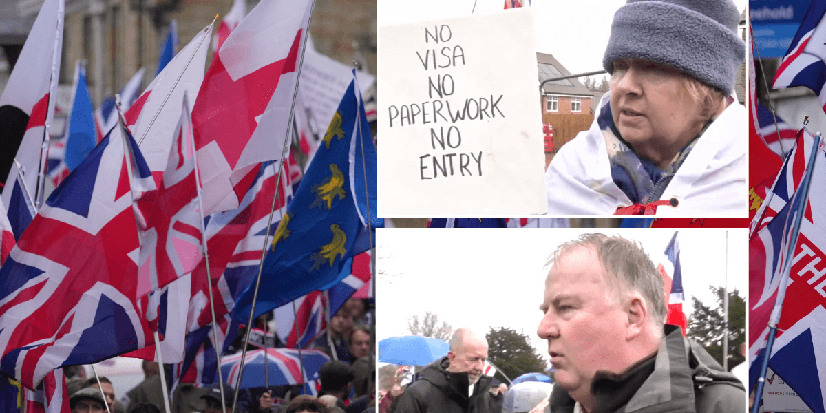 Crowborough protests: Thousands of protesters descend on Crowborough as furious locals condemn ‘messy situation’ Crowborough protests: Thousands of protesters descend on Crowborough as furious locals condemn ‘messy situation’