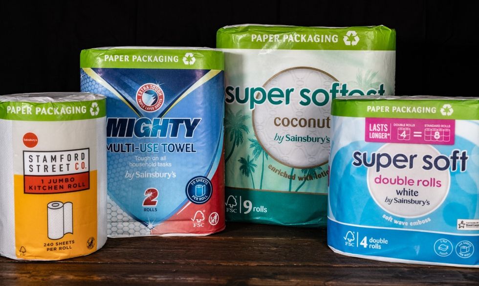 Toilet roll kitchen roll Sainsbury's