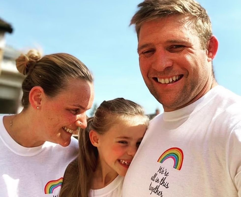 Tom and Tiffany Youngs with their daughter, Maisie