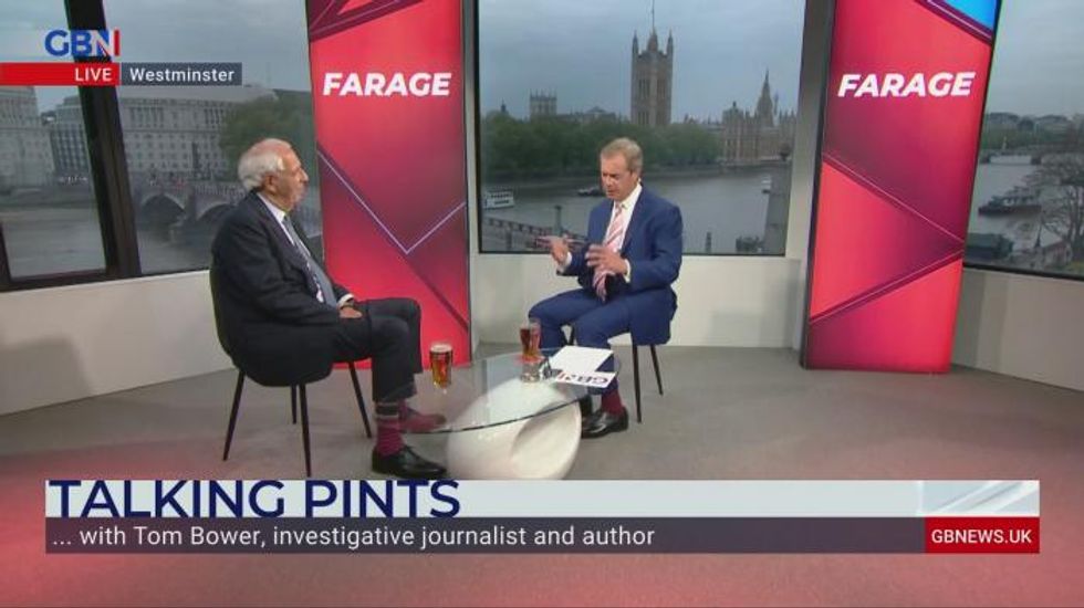 Tony Blair was terrible failure as PM even though everything was on his side, Tom Bower tells Nigel Farage