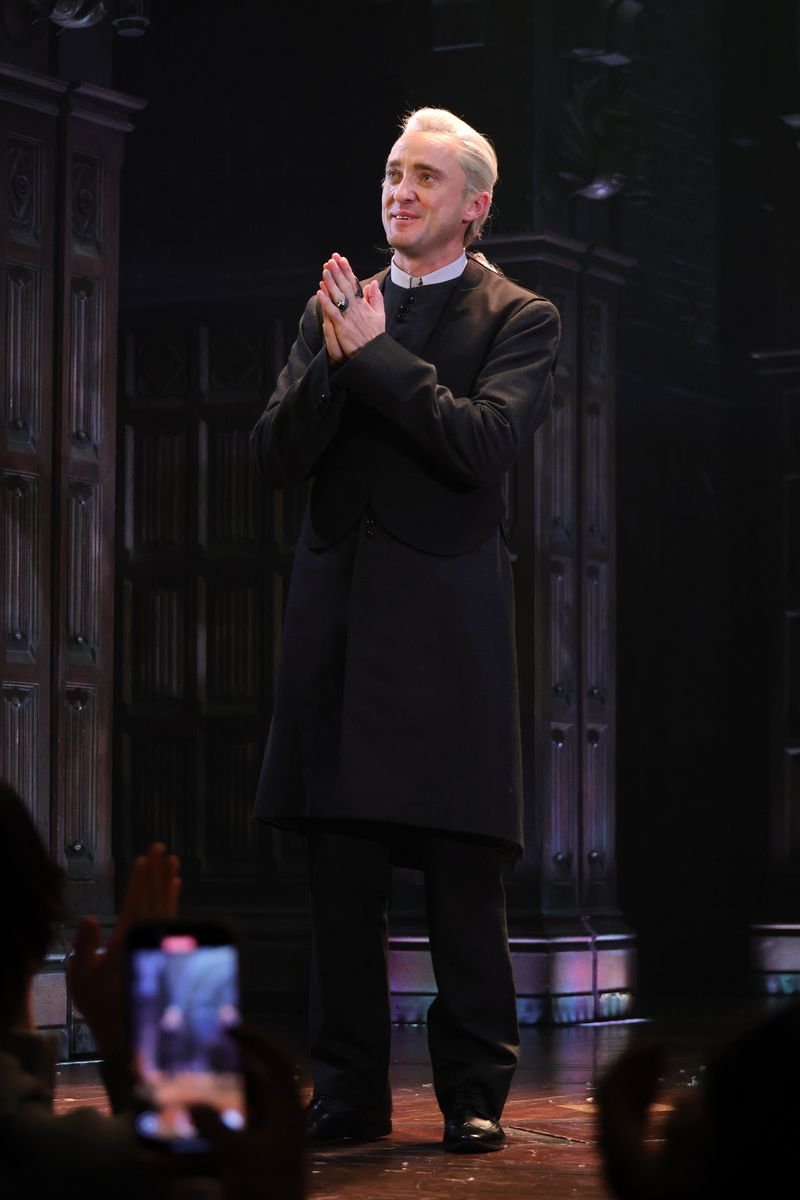 Tom Felton prompts emotional audience response as he reprises Draco Malfoy role on stage