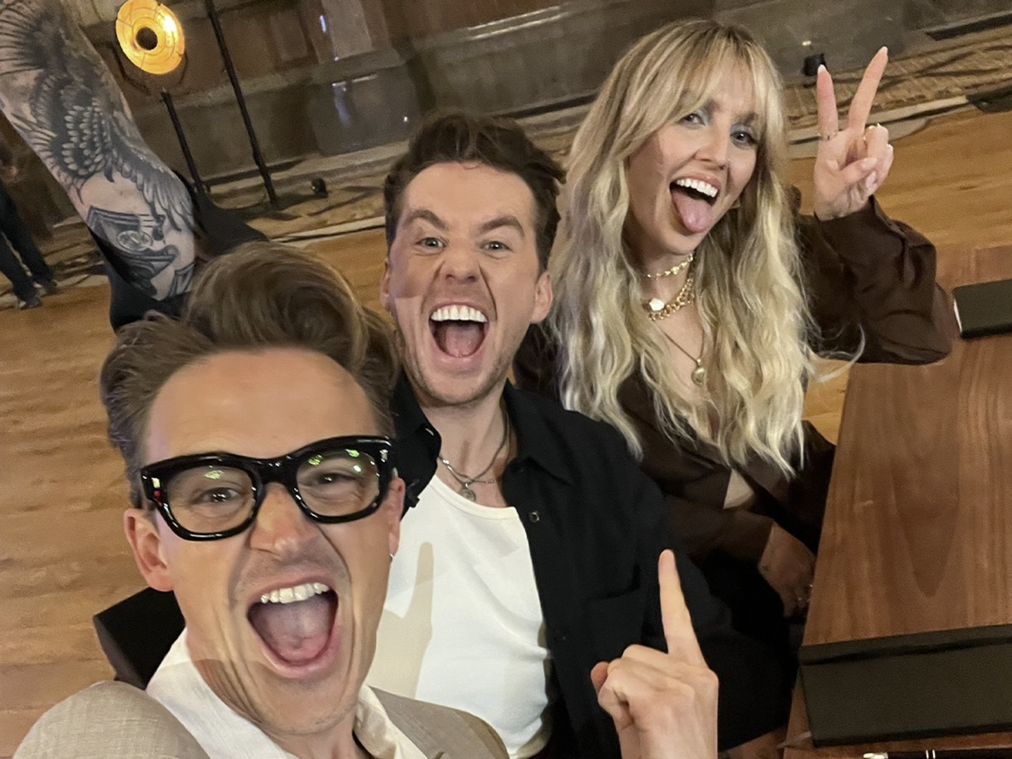 Tom Fletcher, Danny Jones and Perrie Edwards