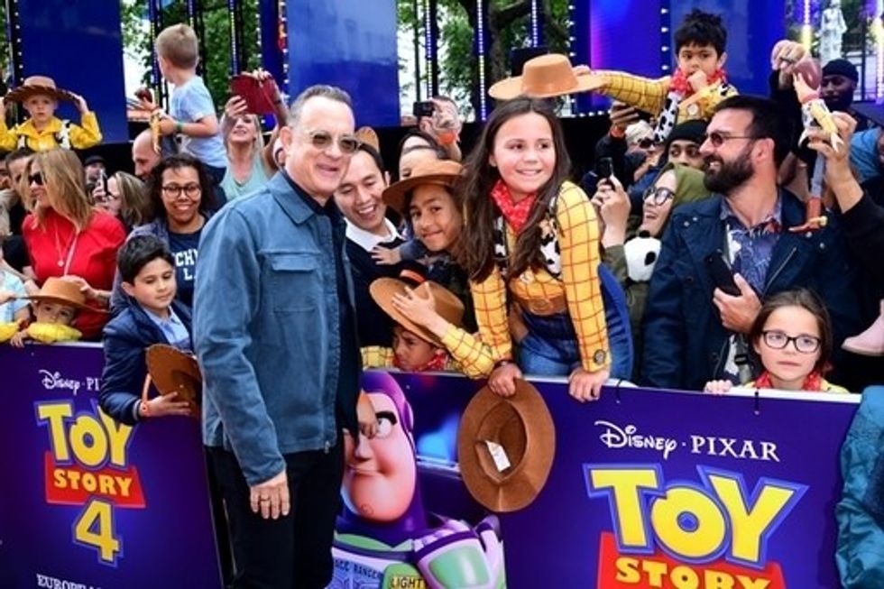 Tom Hanks attending the Toy Story 4 Premiere at Odeon Luxe, Leicester Square, London