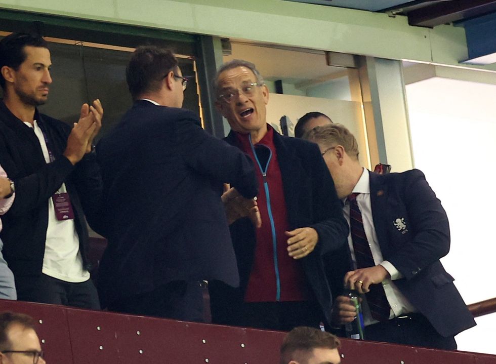 Tom Hanks lived every minute of Aston Villa's comeback
