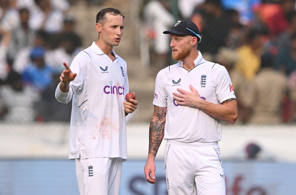 Tom Hartley and Ben Stokes
