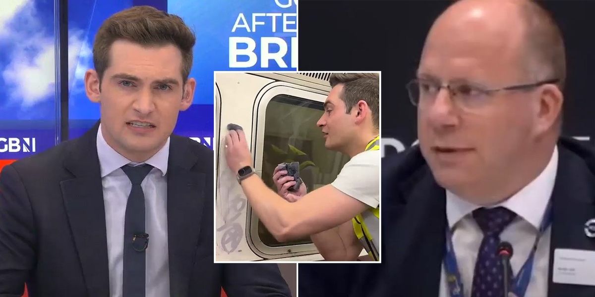 NextImg:Tom Harwood launches furious tirade after being accused by TfL chief of 'creating graffiti' to clean on trains: 'I'm knocked SIDEWAYS!'