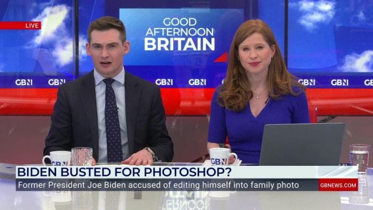 Tom Harwood and Emily Carver at odds over ‘photoshopped’ image of Joe Biden - WATCH