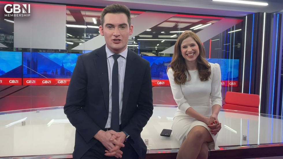 Tom Harwood and Emily Carver