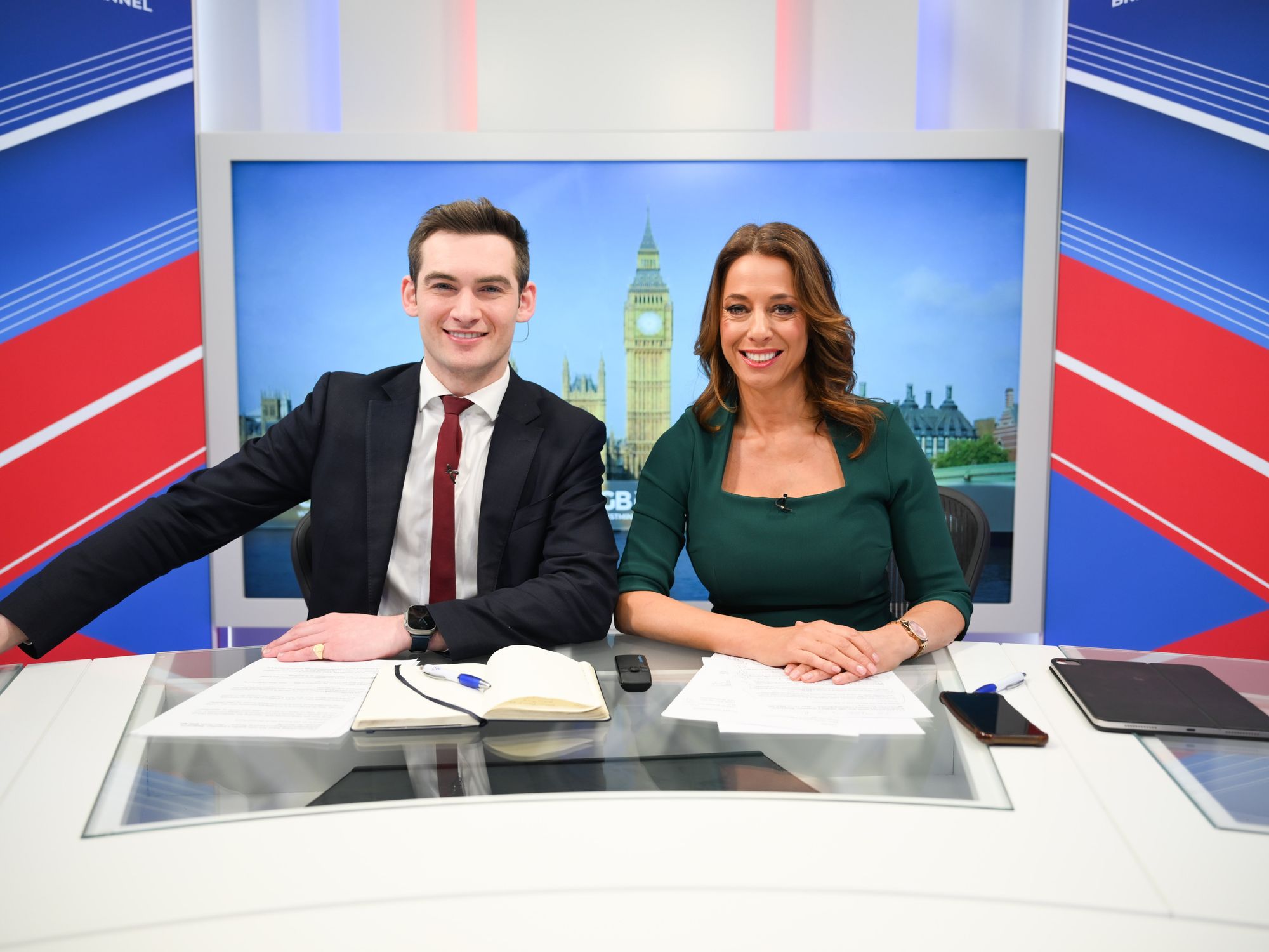 Tom Harwood and Gloria De Piero