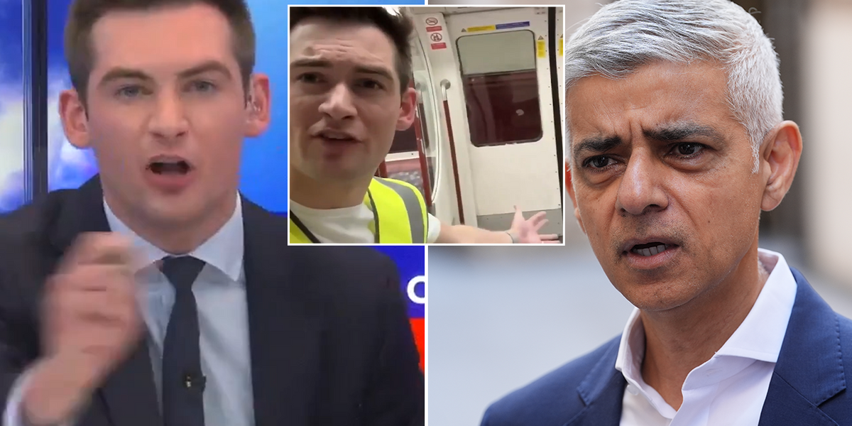NextImg:Tom Harwood rages at Sadiq Khan after taking matters into his own hands with London tube cleanup