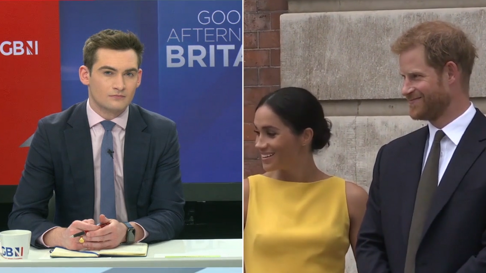 Tom Harwood, Meghan Markle and Prince Harry