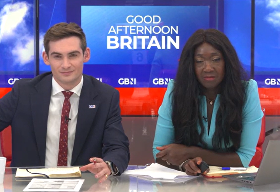 Tom Harwood; nana Akua on Good Afternoon Britain