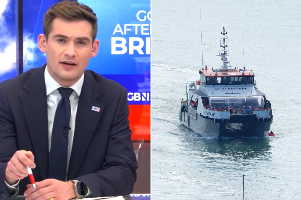 Tom Harwood; ship carrying migrants back to Dover