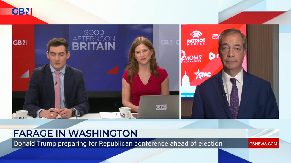Tom Howell, Emily Carver, Nigel Farage