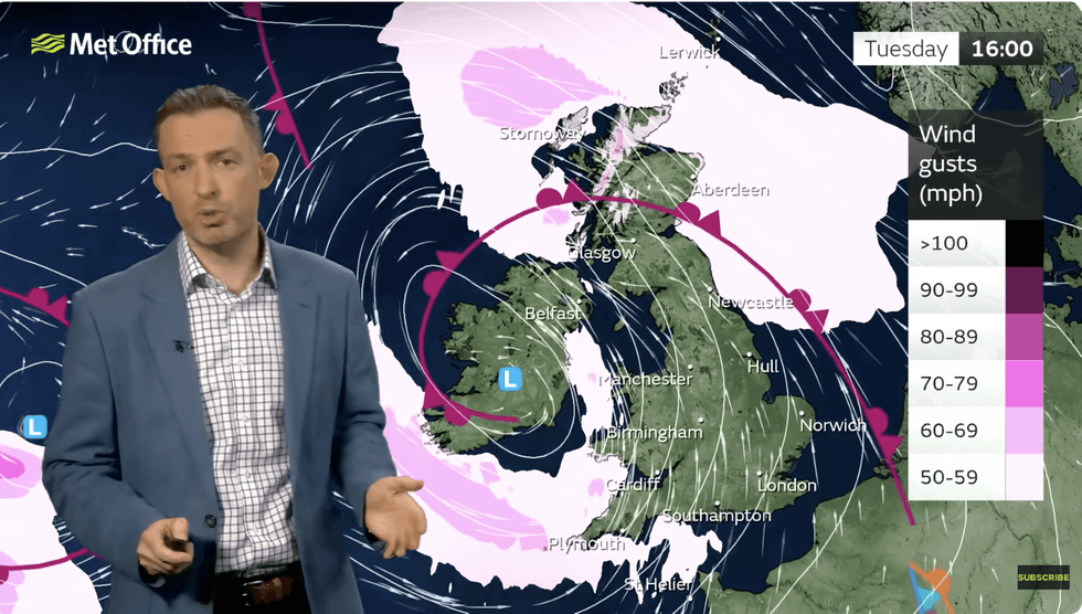 Tom Moran warns of incoming stormy weather