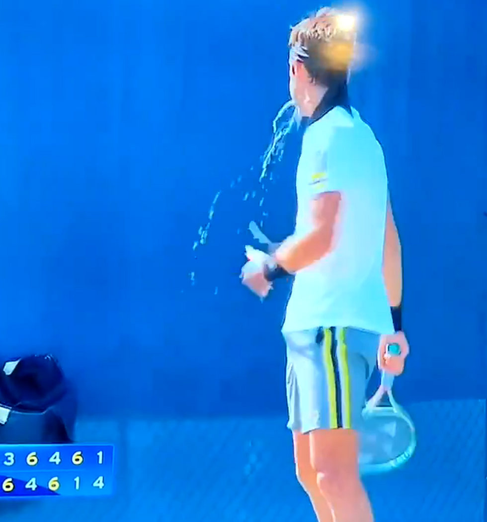 Tomas Etcheverry threw up at the US Open\u200b