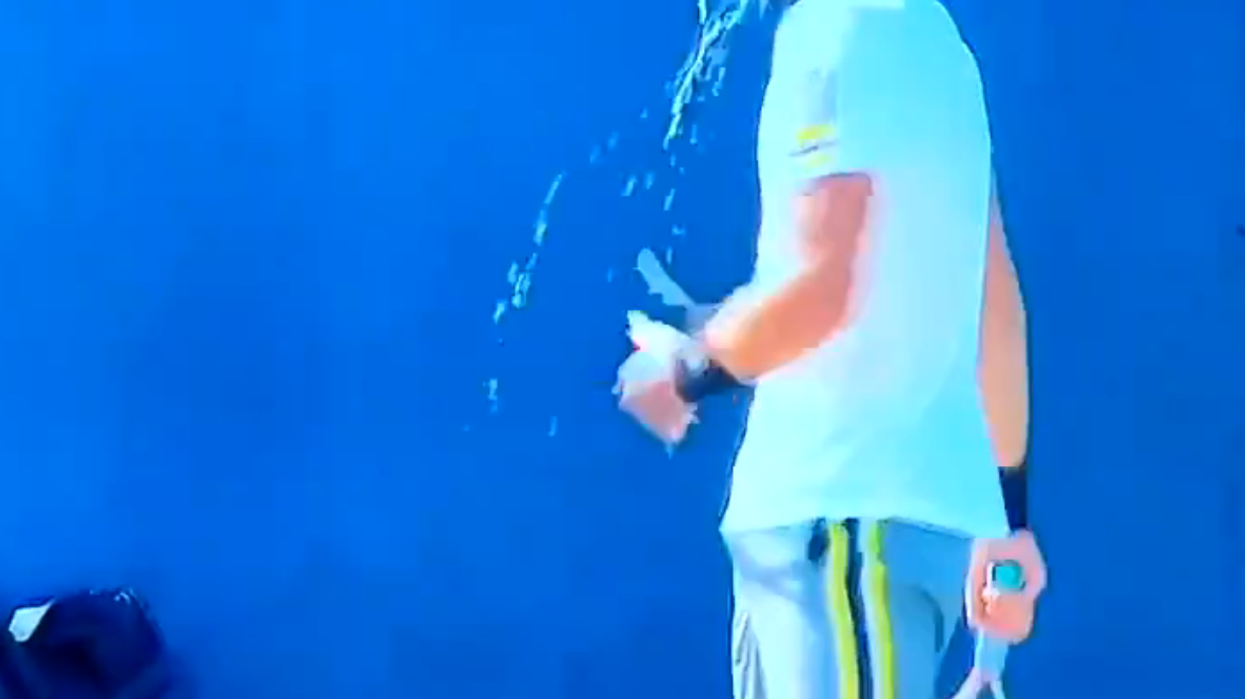 Tomas Etcheverry threw up at the US Open