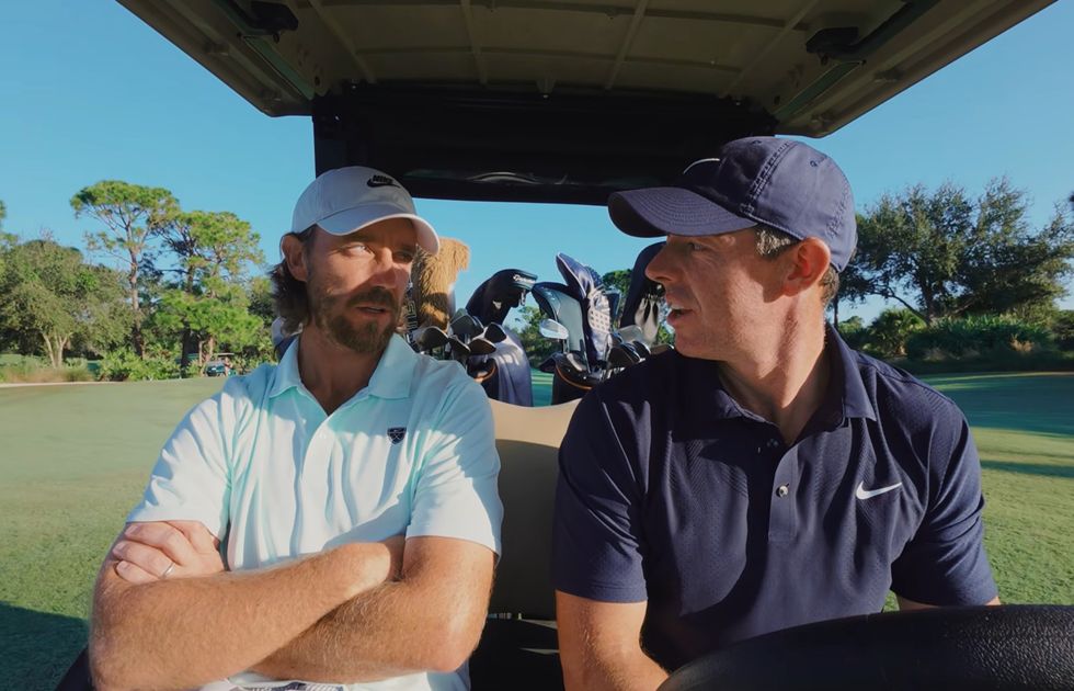 Tommy Fleetwood even copied Rory McIlroy's mannerisms after swapping clubs and balls