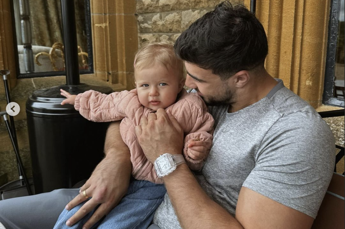 Tommy Fury and daughter Bambi