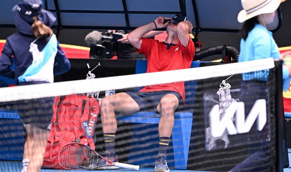Tommy Paul smashed his racket to pieces