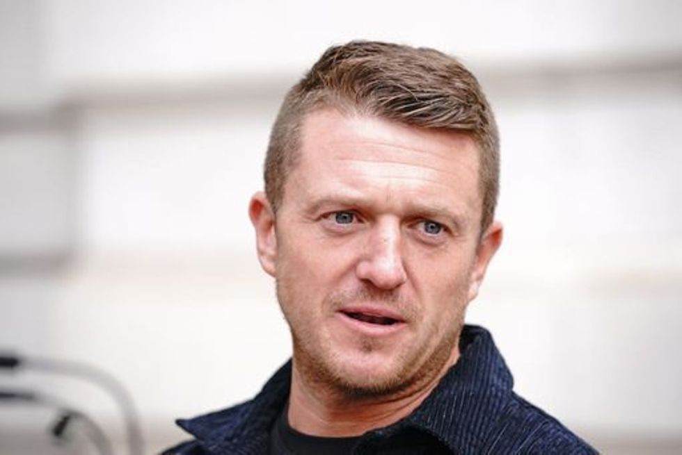 Tommy Robinson arrives at Westminster Magistrates' Court in London for a hearing regarding the stalking of a journalist. Picture date: Wednesday October 13, 2021.