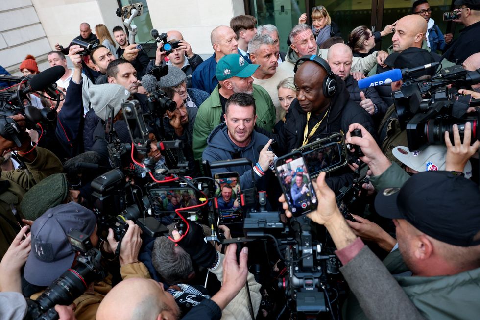 Tommy Robinson at court