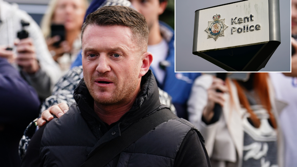 Tommy Robinson, Kent Police