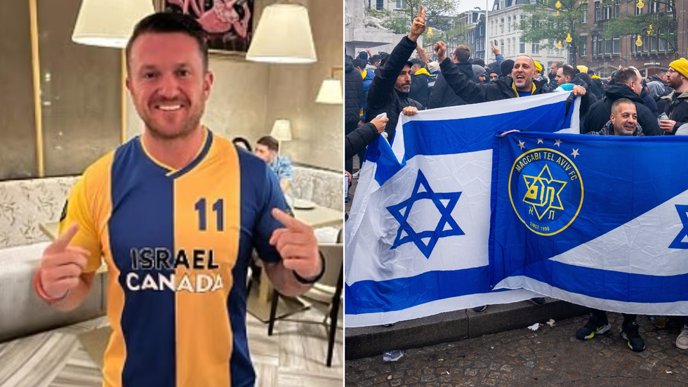 Tommy Robinson/Maccabi fans