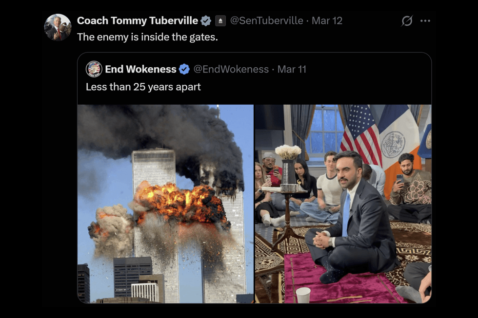 Tommy Tuberville X post