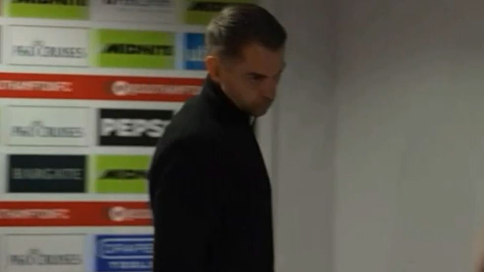 Tonda Eckert abruptly ended his post-match press conference after being asked whether he considered himself a cheat, with Southampton's communications director stepping in to demand that the manager be "shown some respect"