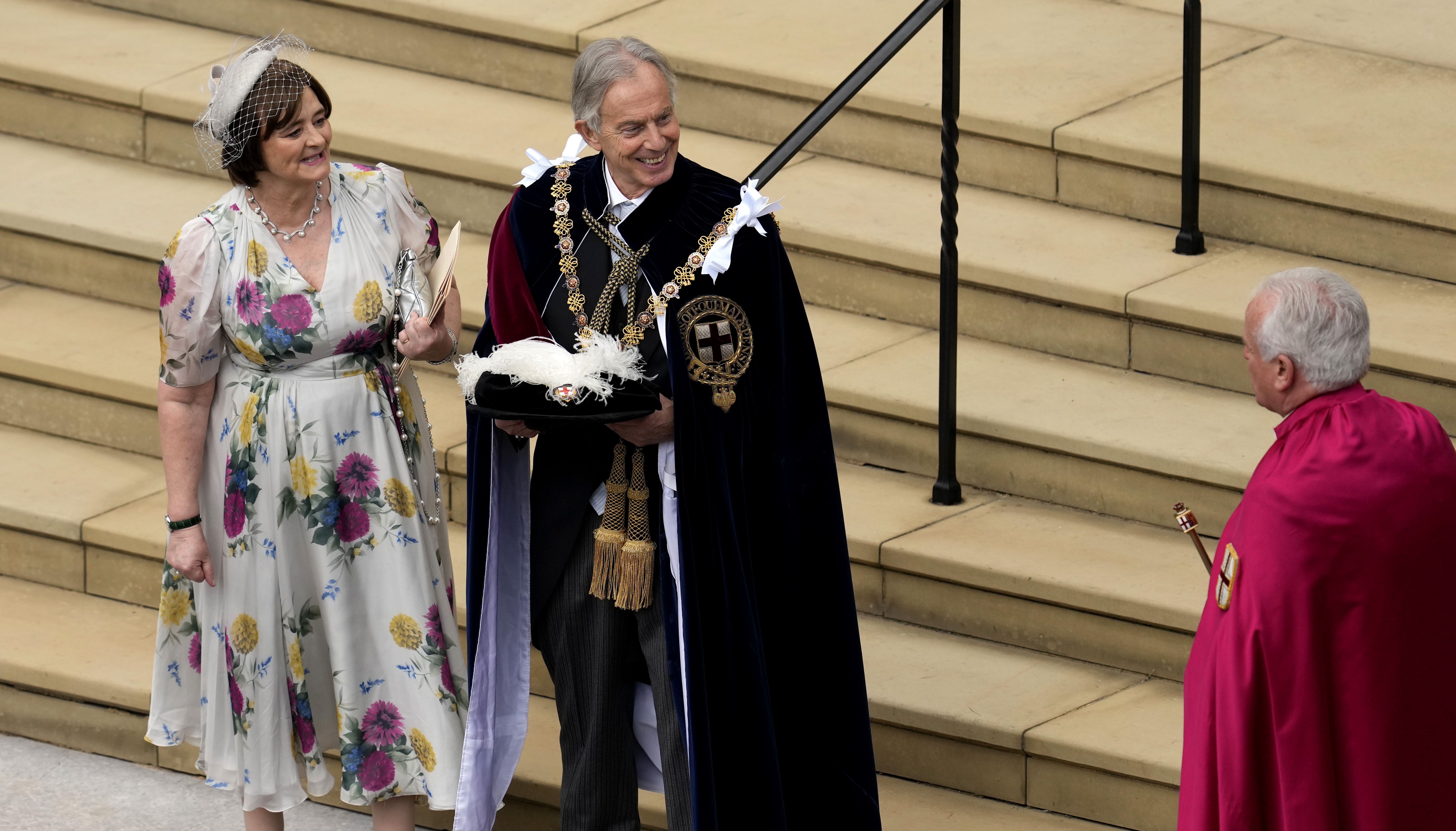Tony Blair and his wife Cherie